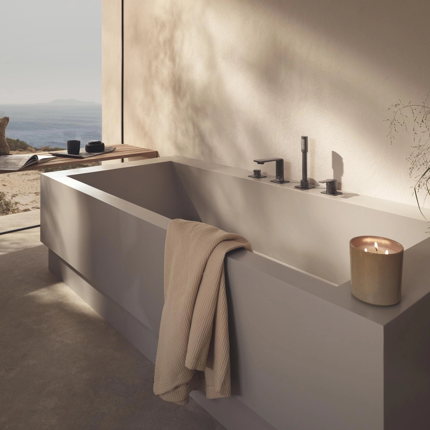 Serbest duran küvet, GROHE Allure armatür